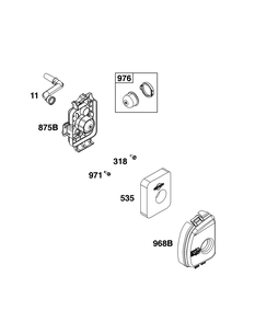Air Cleaner Group Diagram and Parts List for 020000 - 09Z999 Briggs and Stratton Engine